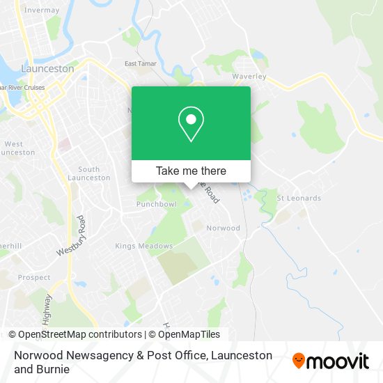 Mapa Norwood Newsagency & Post Office
