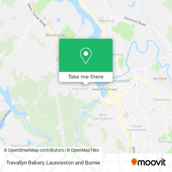 Trevallyn Bakery map