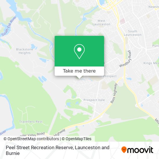 Peel Street Recreation Reserve map