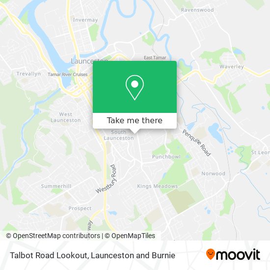Talbot Road Lookout map