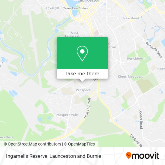 Ingamells Reserve map