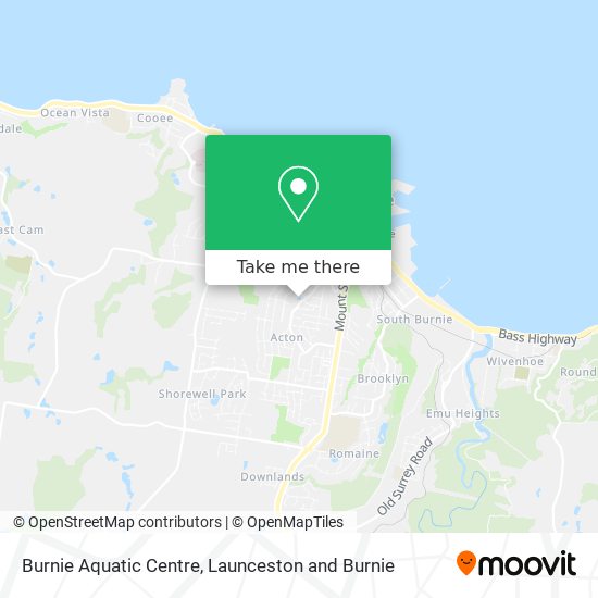 Burnie Aquatic Centre map