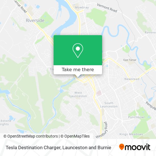 Tesla Destination Charger map
