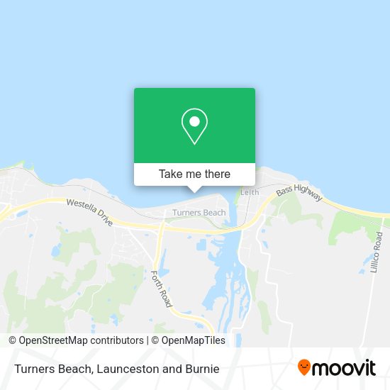 How to get to Turners Beach in Launceston and Burnie by bus?