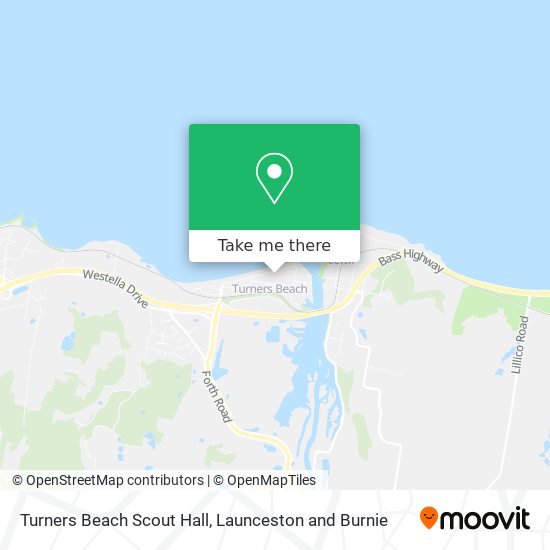 Turners Beach Scout Hall map