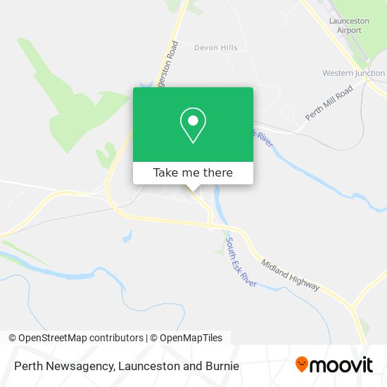 Perth Newsagency map