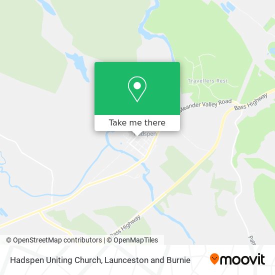 Hadspen Uniting Church map