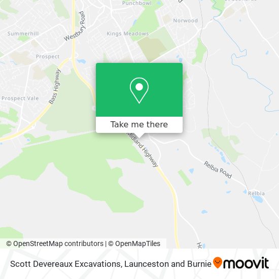 Scott Devereaux Excavations map