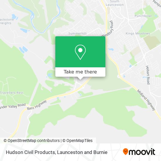 Hudson Civil Products map