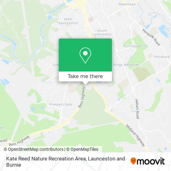 How to get to Kate Reed Nature Recreation Area in Launceston Pt B by Bus? How to get to Kate Reed Nature Recreation Area in Launceston Pt B by Bus?