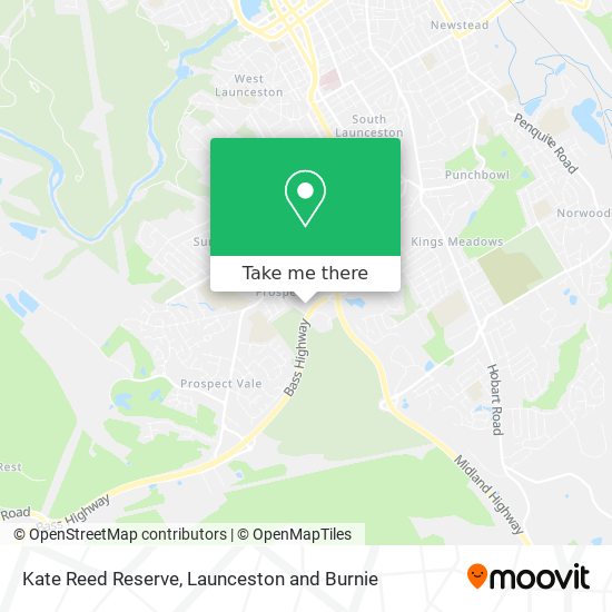 Kate Reed Reserve map