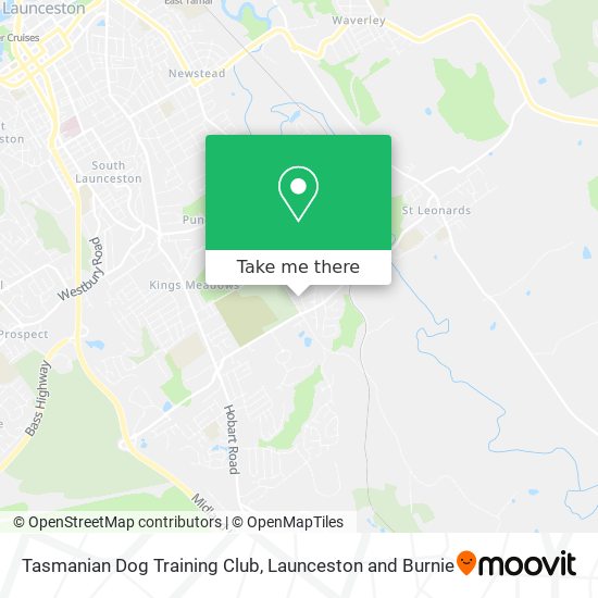 Tasmanian Dog Training Club map
