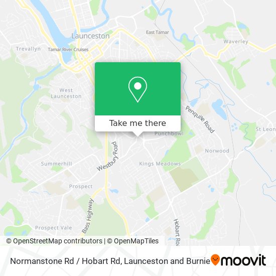 Normanstone Rd / Hobart Rd map