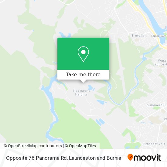 Opposite 76 Panorama Rd map
