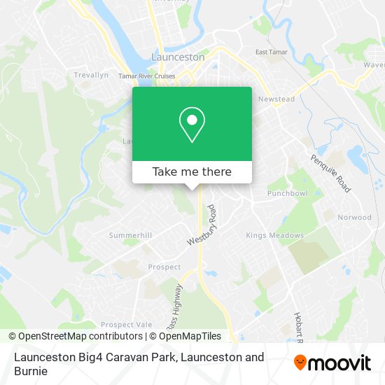 Launceston Big4 Caravan Park map