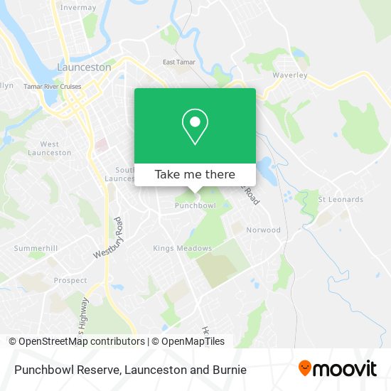 Punchbowl Reserve map