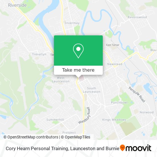 Cory Hearn Personal Training map