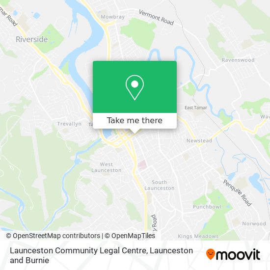 Launceston Community Legal Centre map