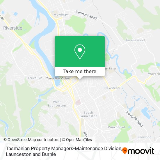 Tasmanian Property Managers-Maintenance Division map