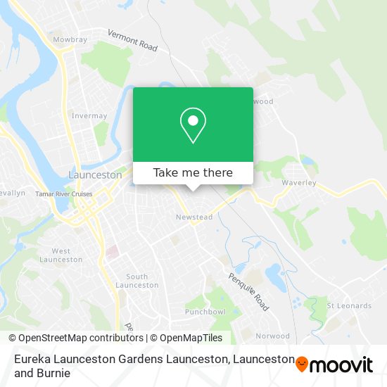 Eureka Launceston Gardens Launceston map