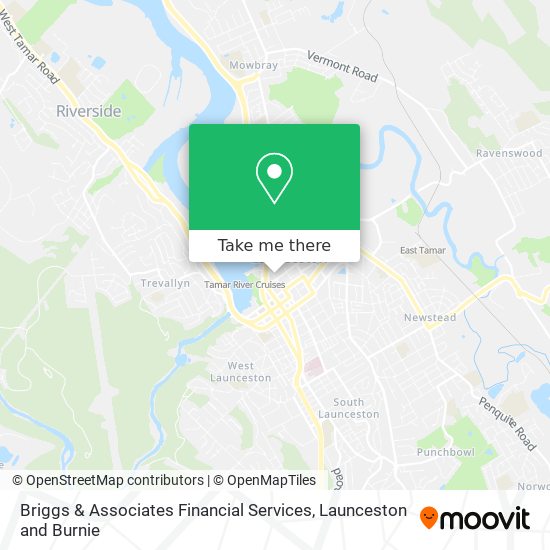Briggs & Associates Financial Services map