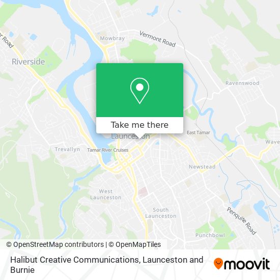 Halibut Creative Communications map