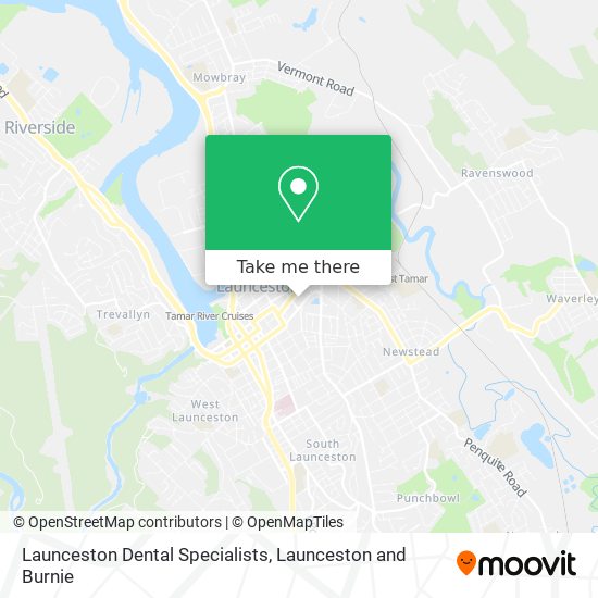 Mapa Launceston Dental Specialists