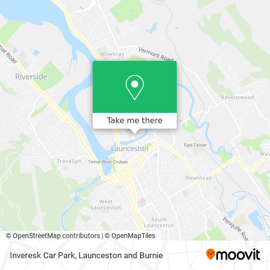 Inveresk Car Park map