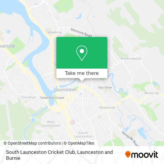 Mapa South Launceston Cricket Club