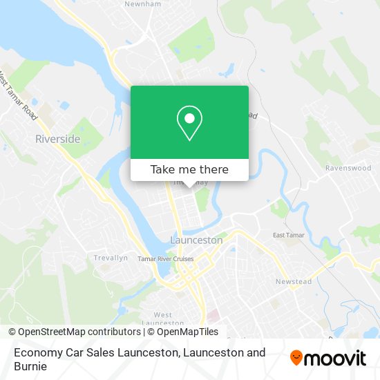 Economy Car Sales Launceston map