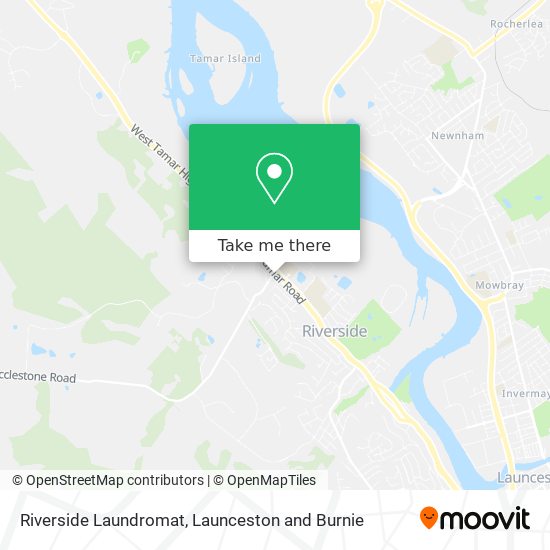 Mapa Riverside Laundromat