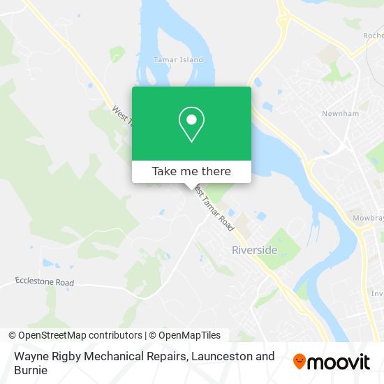 Wayne Rigby Mechanical Repairs map