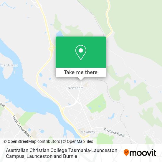 Australian Christian College Tasmania-Launceston Campus map