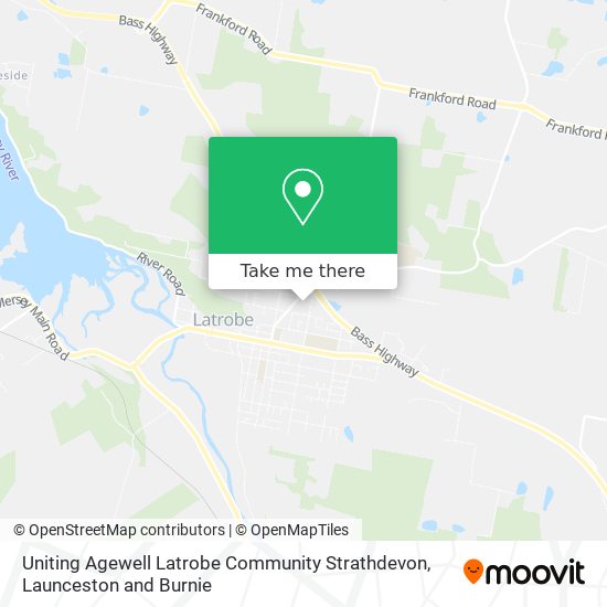 Uniting Agewell Latrobe Community Strathdevon map