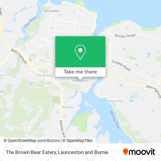 Mapa The Brown Bear Eatery