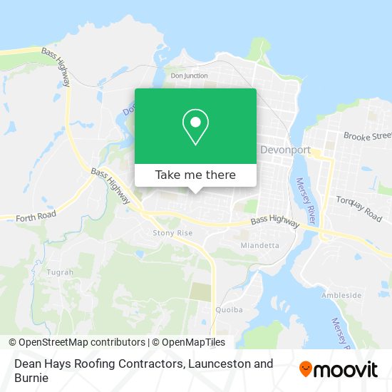 Dean Hays Roofing Contractors map