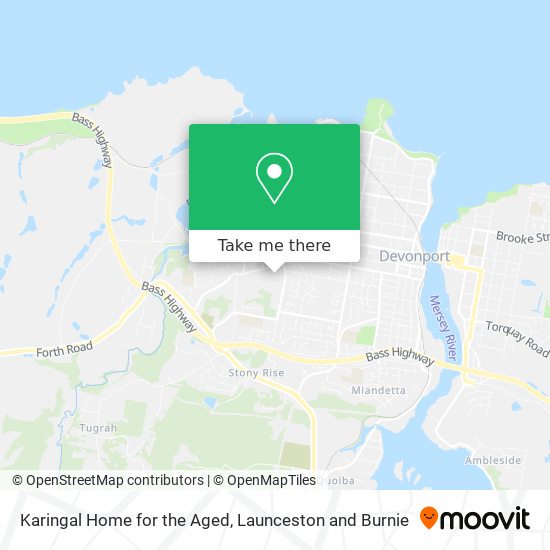 Karingal Home for the Aged map
