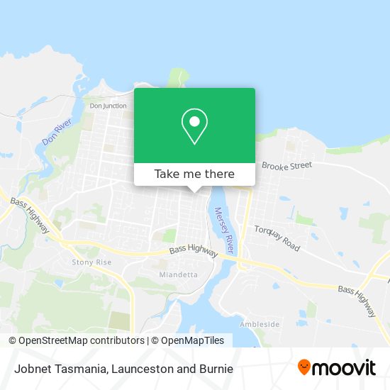 Jobnet Tasmania map