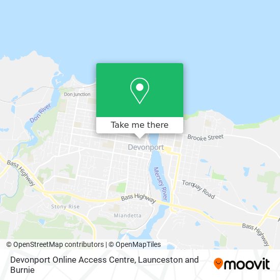 Devonport Online Access Centre map