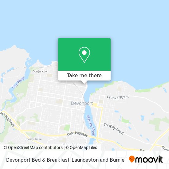 Devonport Bed & Breakfast map