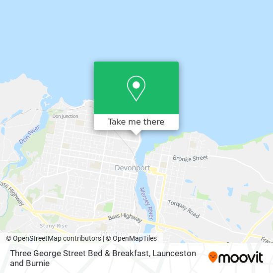 Three George Street Bed & Breakfast map