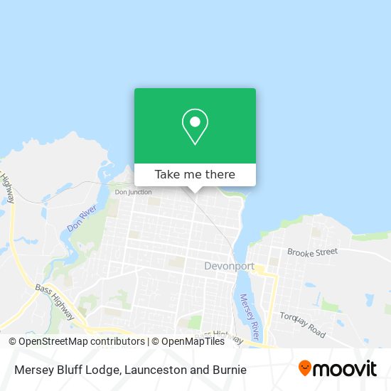 Mersey Bluff Lodge map