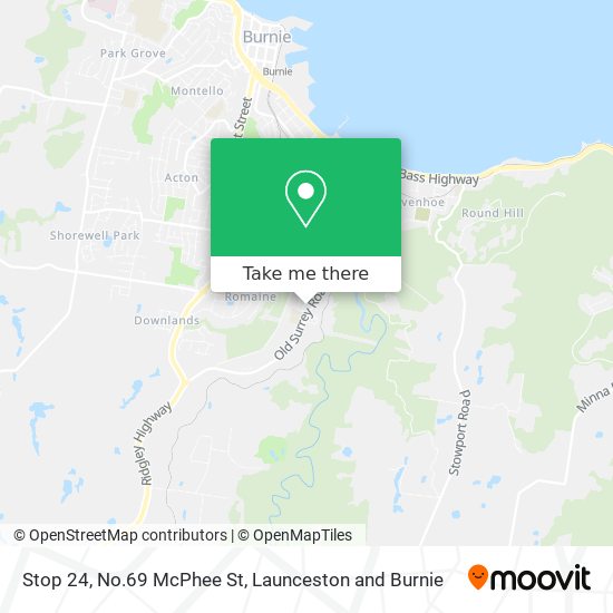 Stop 24, No.69 McPhee St map