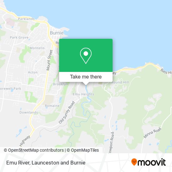 Emu River map