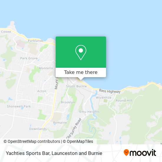 Yachties Sports Bar map
