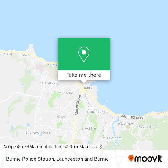Burnie Police Station map
