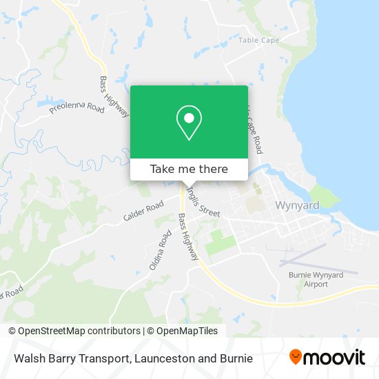 Walsh Barry Transport map