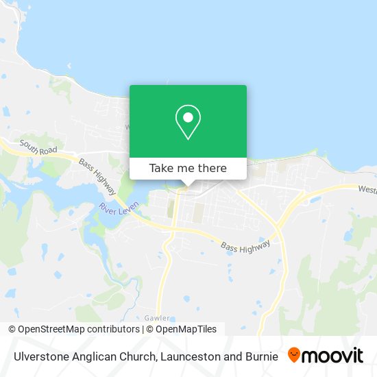 Ulverstone Anglican Church map
