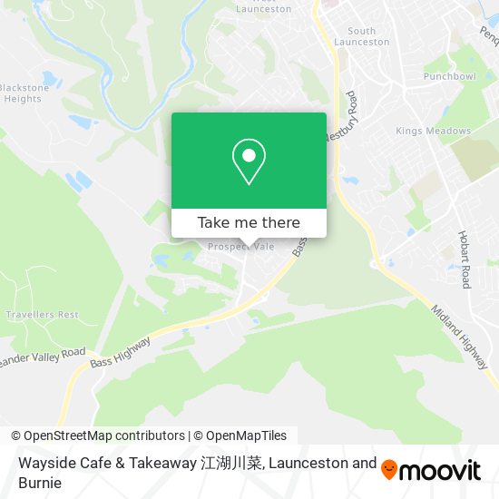 Wayside Cafe & Takeaway 江湖川菜 map