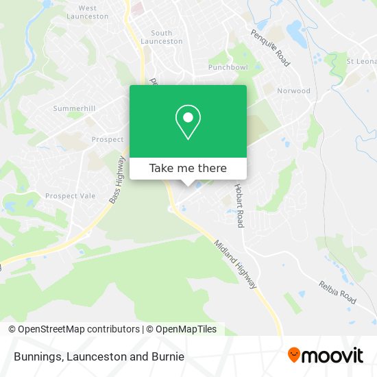 Bunnings map